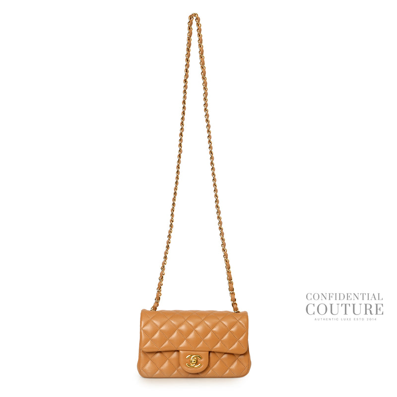 Caramel Classic Mini Flap Bag
