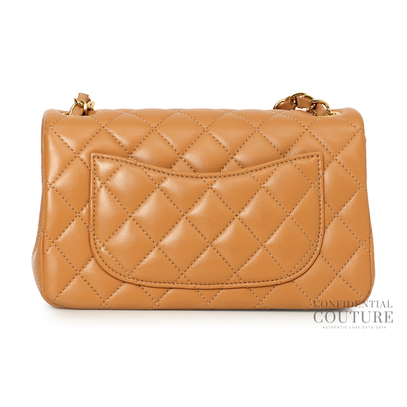 Caramel Classic Mini Flap Bag