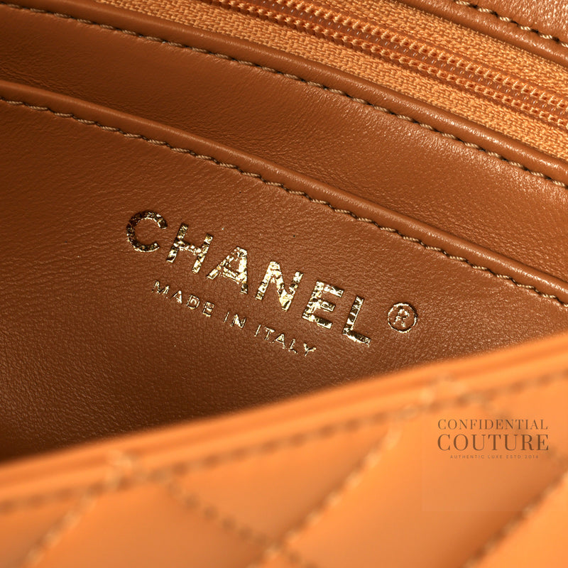 Caramel Classic Mini Flap Bag