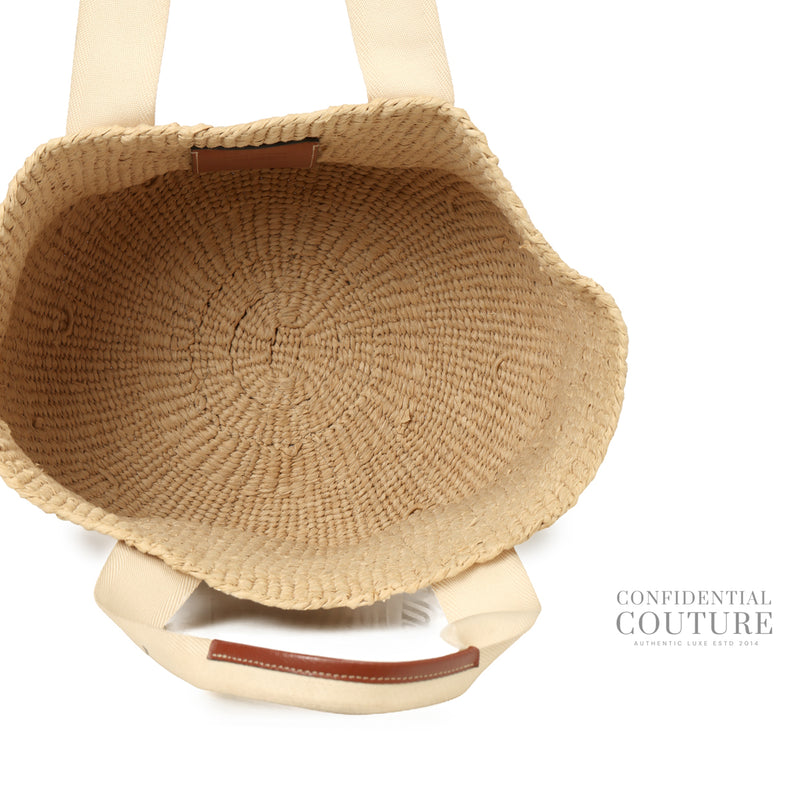 Beige Large Woody Basket Bag