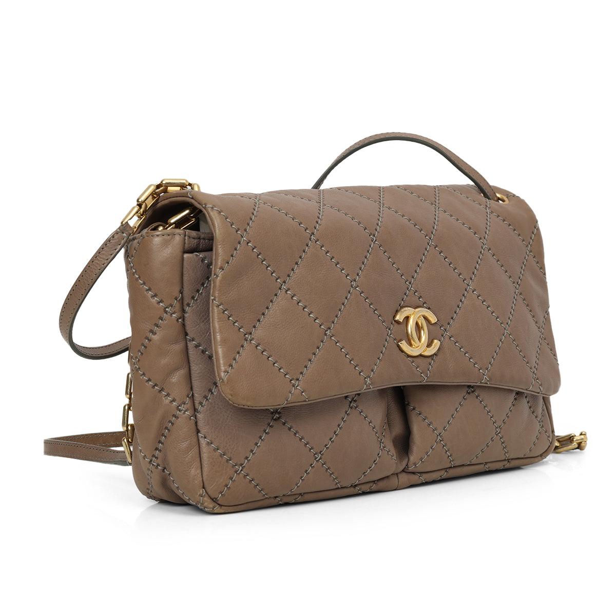 Maxi Leather Classic Flap Bag