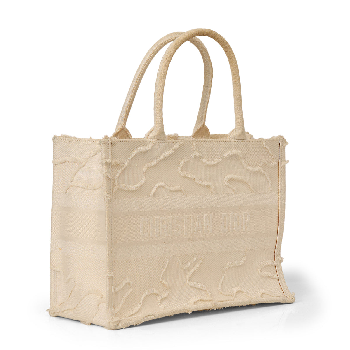 White Medium Camouflage Book Tote