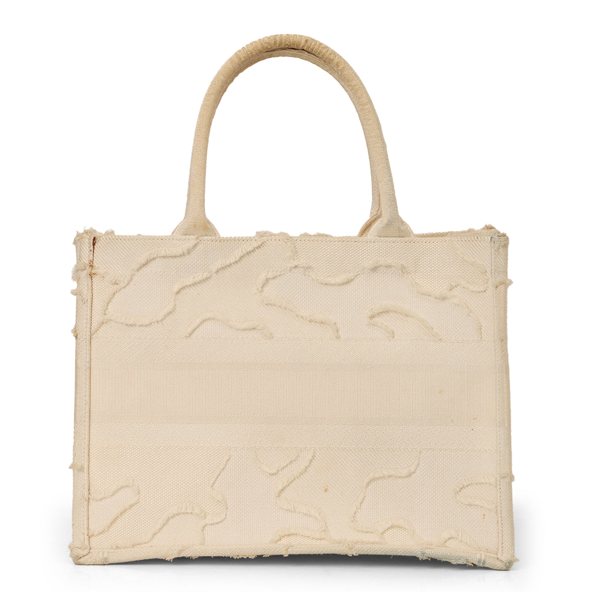White Medium Camouflage Book Tote