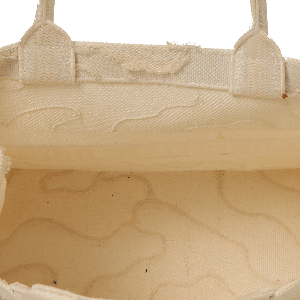 White Medium Camouflage Book Tote