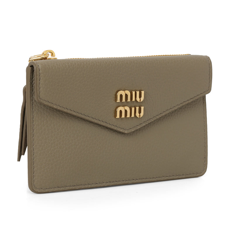 5MF060 Fragment Case Coin Wallet Grey Women's