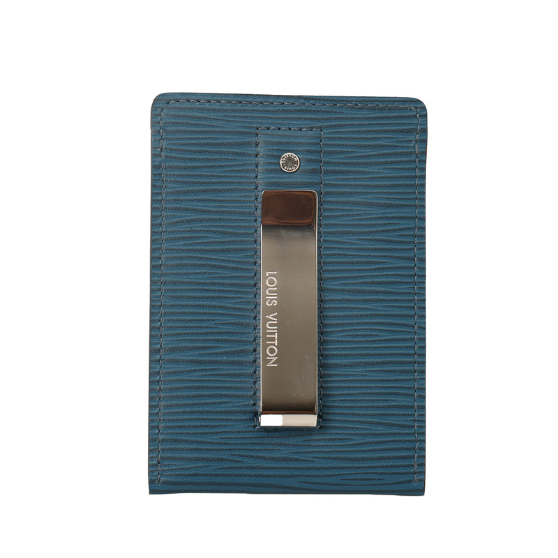 Blue Epi Carte Pince Money Clip Case