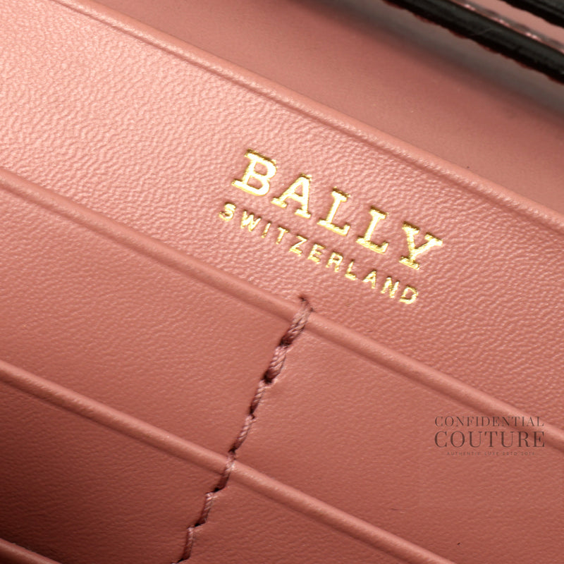 Dark Plum Leather Wallet On Chain Bag