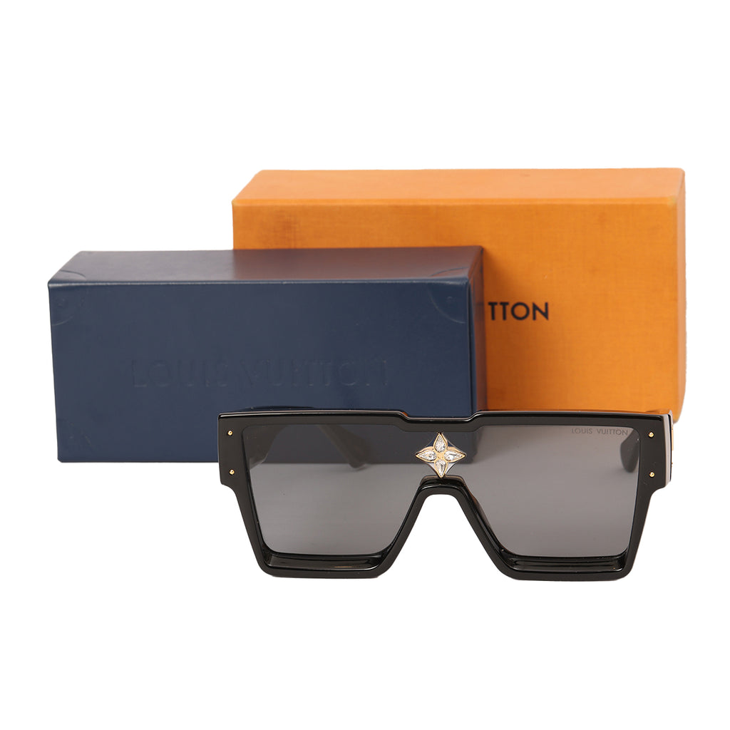 Shop Pre-Loved Louis Vuitton Black Cyclone Sunglasses Size E – 100