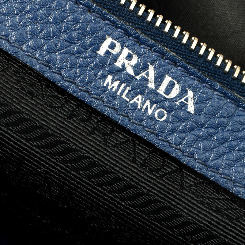 2022 Blue Vitello Phenix Bucket Bag