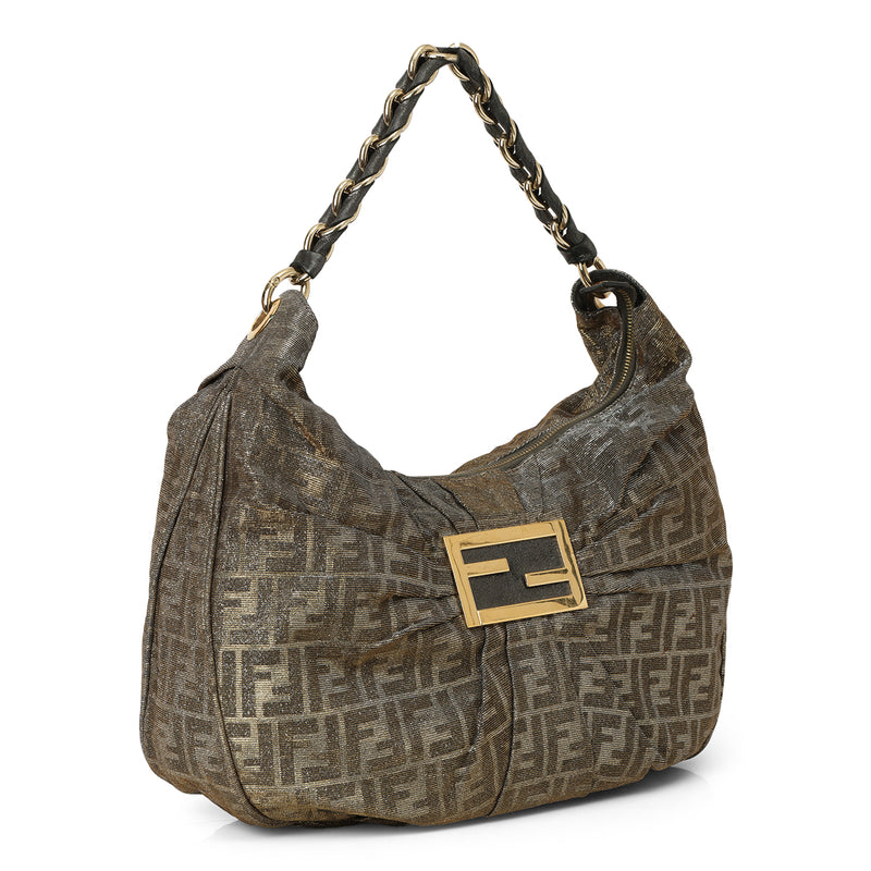Large Shimmer Mia Hobo Bag