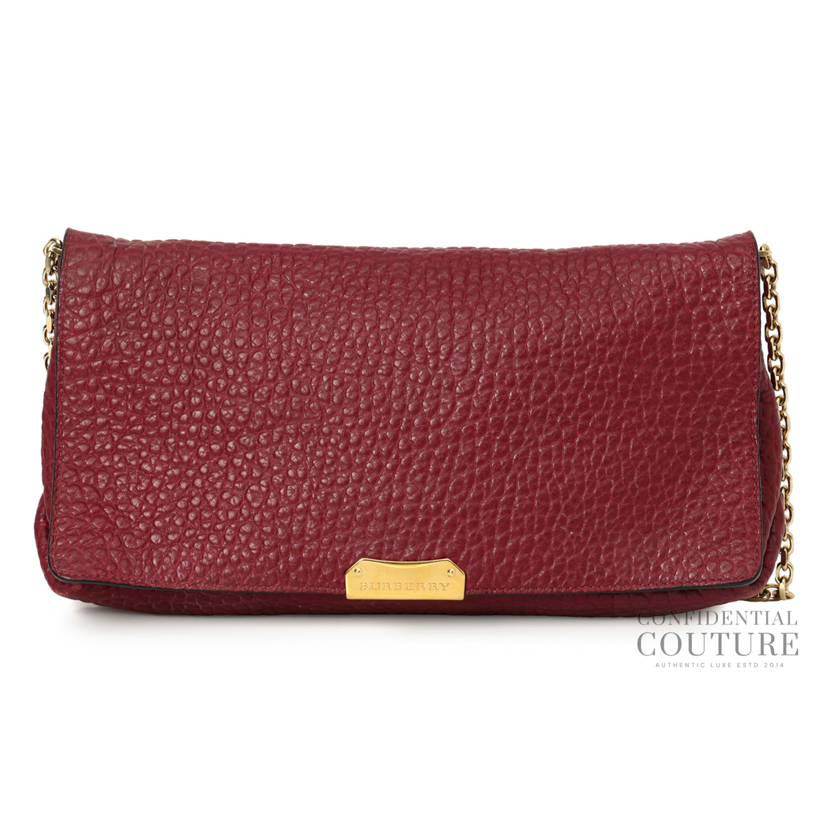 Wine Grained Leather Mildenhall Shoulder Bag