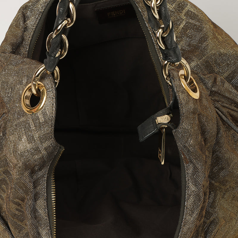 Large Shimmer Mia Hobo Bag