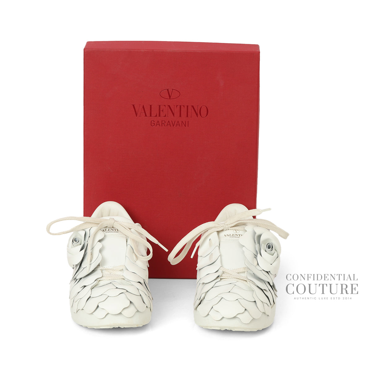 Garavani Atelier 03 Rose Edition White Sneakers EU 39.5