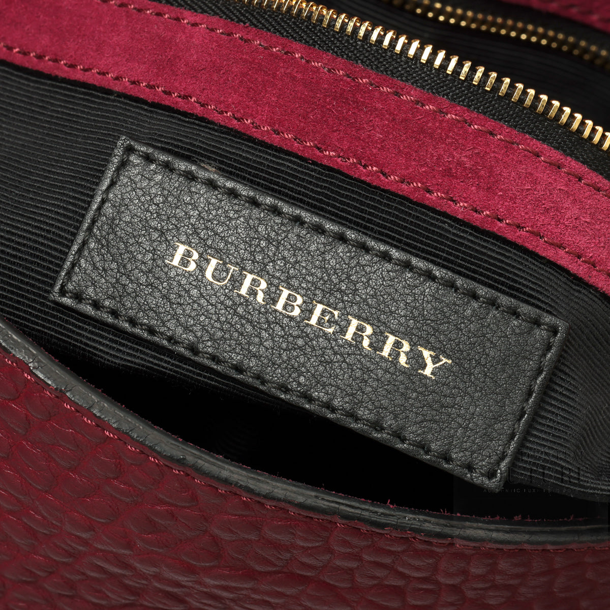 Wine Grained Leather Mildenhall Shoulder Bag