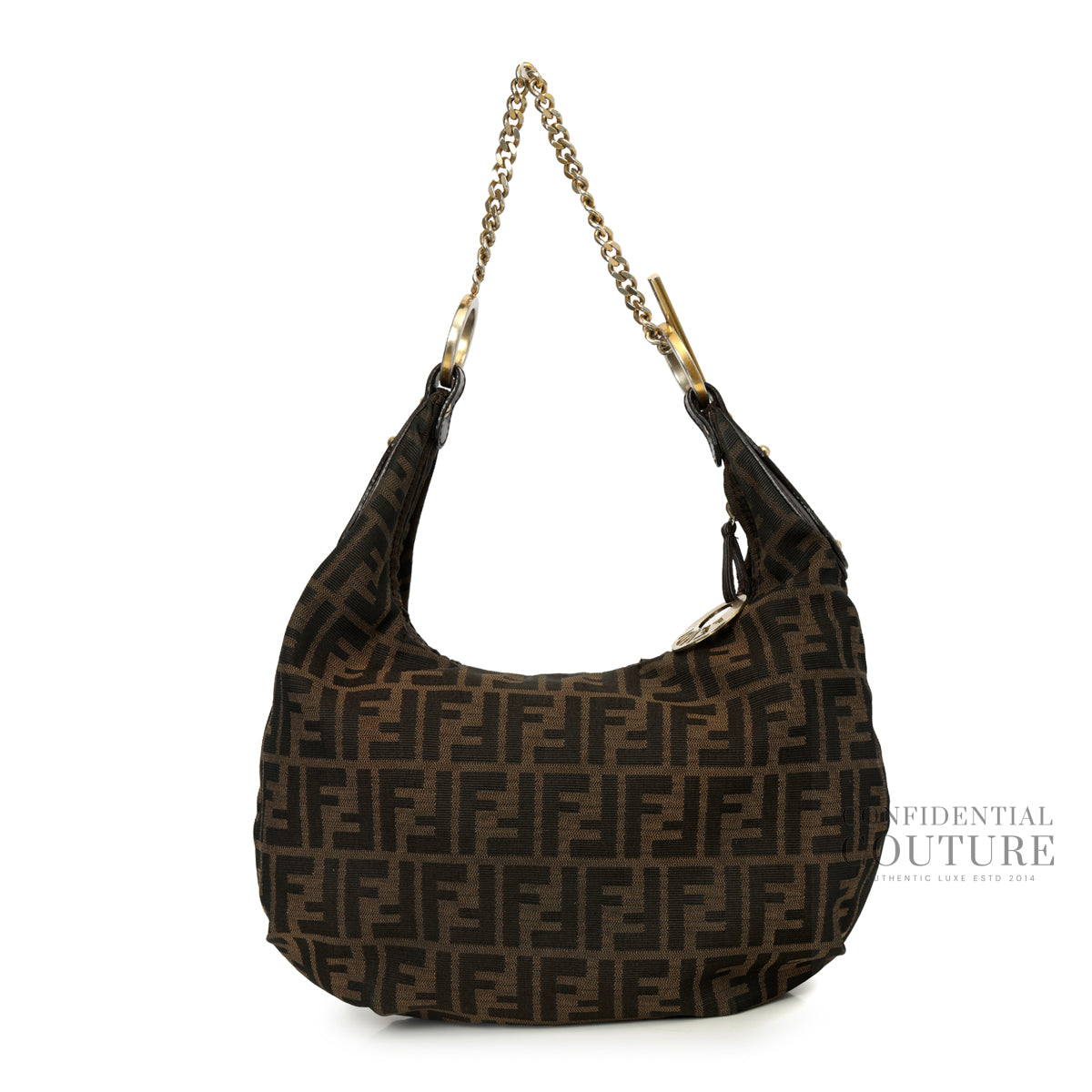 Tobacco Zucca Canvas Hobo Bag