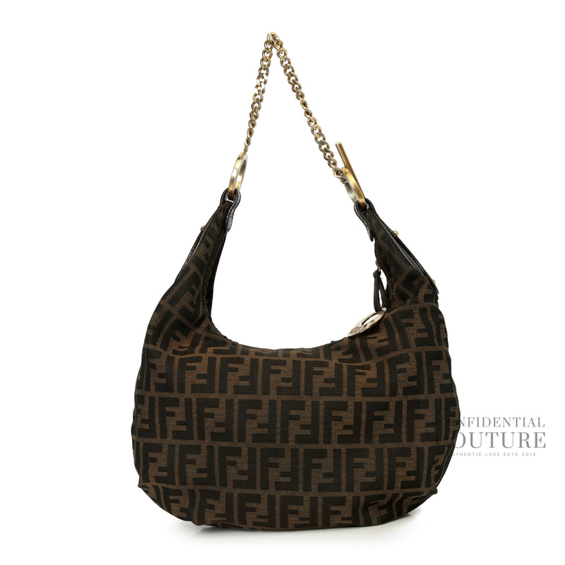 Tobacco Zucca Canvas Hobo Bag