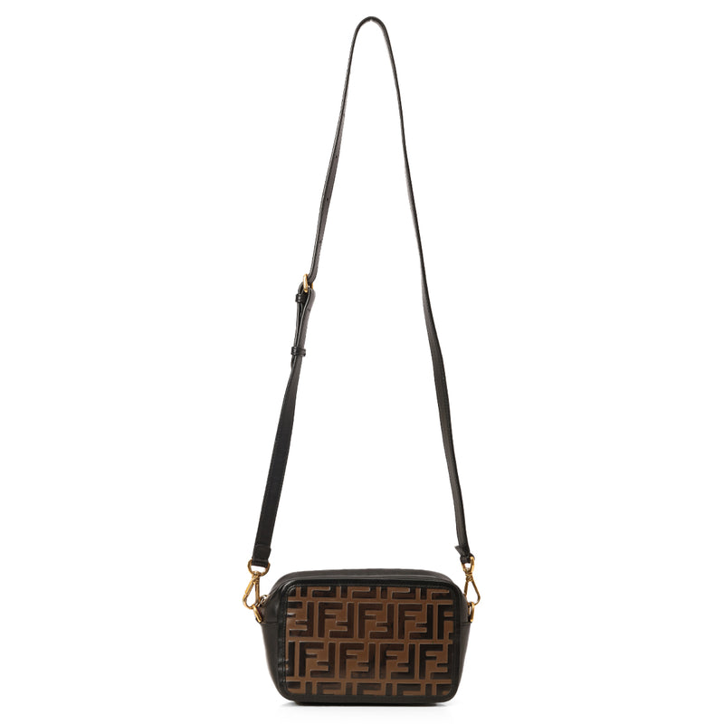 Black Zucca Embossed Camera Bag One Size
