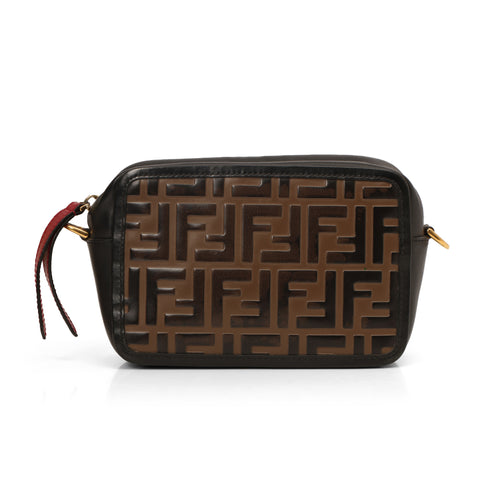 Black Zucca Embossed Camera Bag One Size