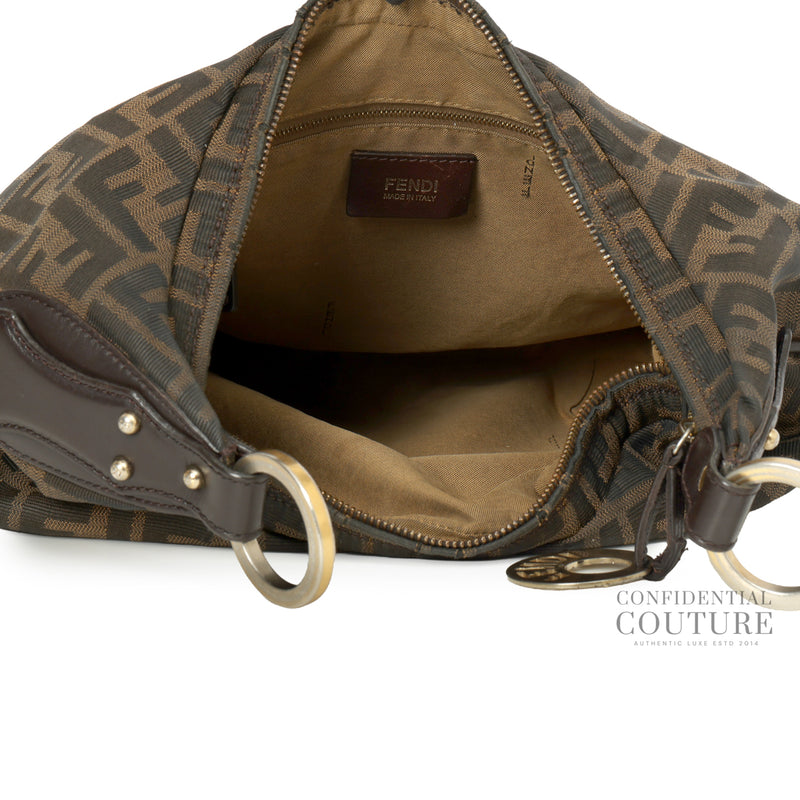 Tobacco Zucca Canvas Hobo Bag