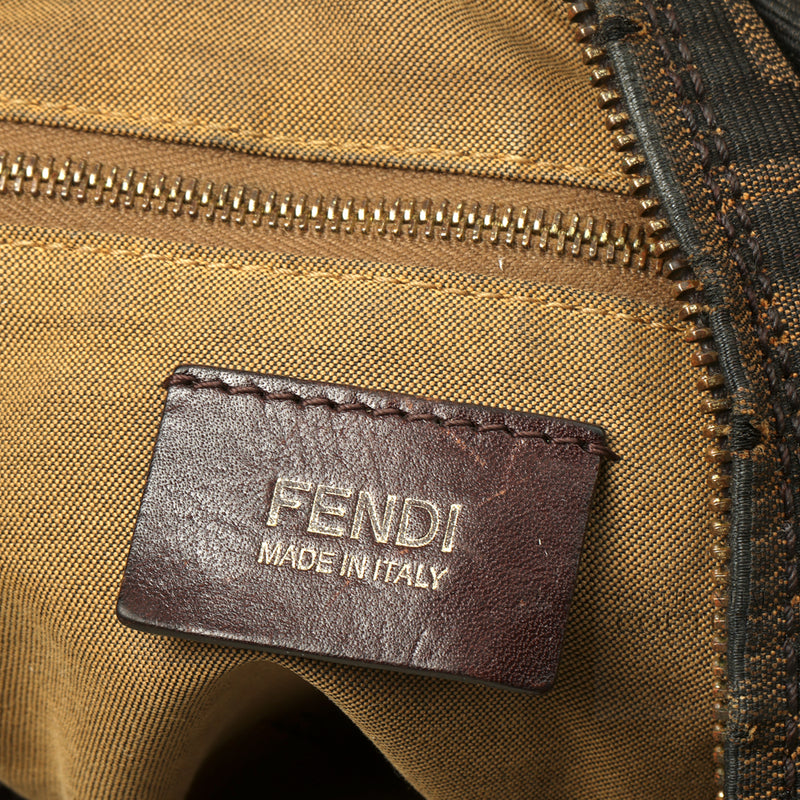 Tobacco Zucca Canvas Hobo Bag