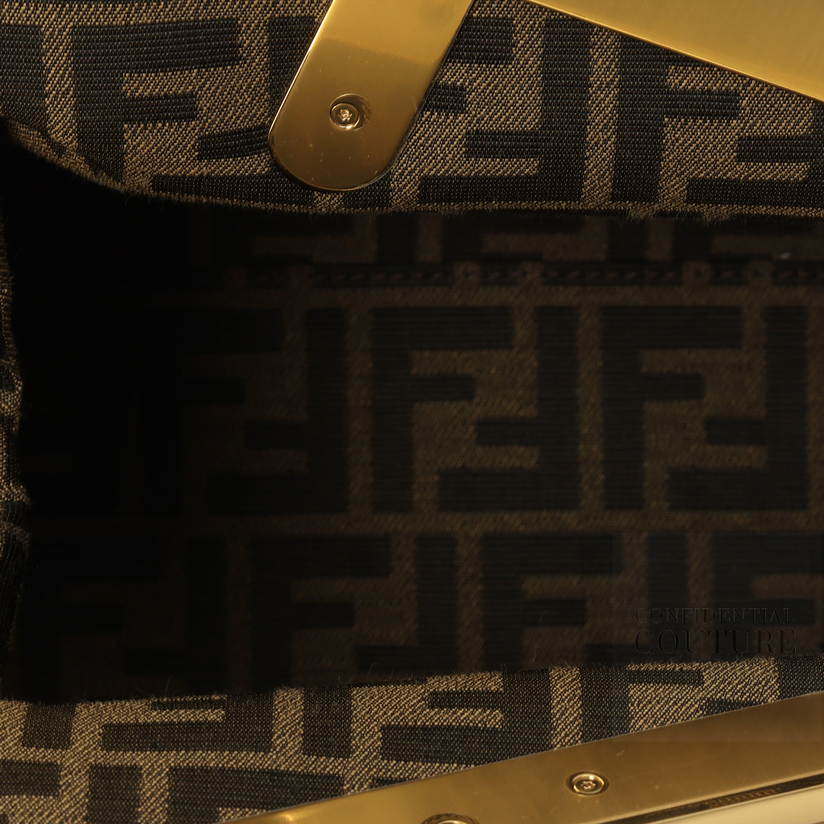 First Medium Tan Calfskin Clutch