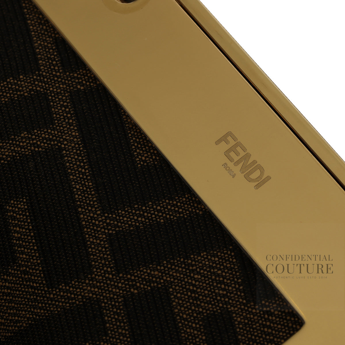 First Medium Tan Calfskin Clutch