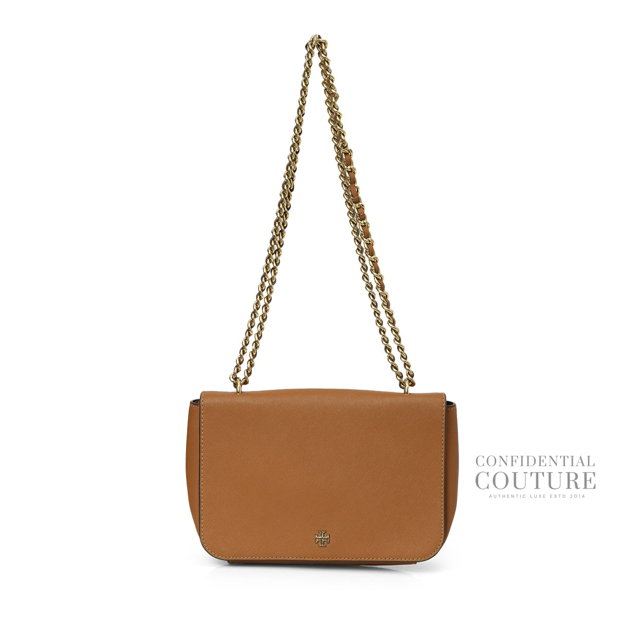 Brown Leather Mini Robinson Chain Tan Shoulder Bag