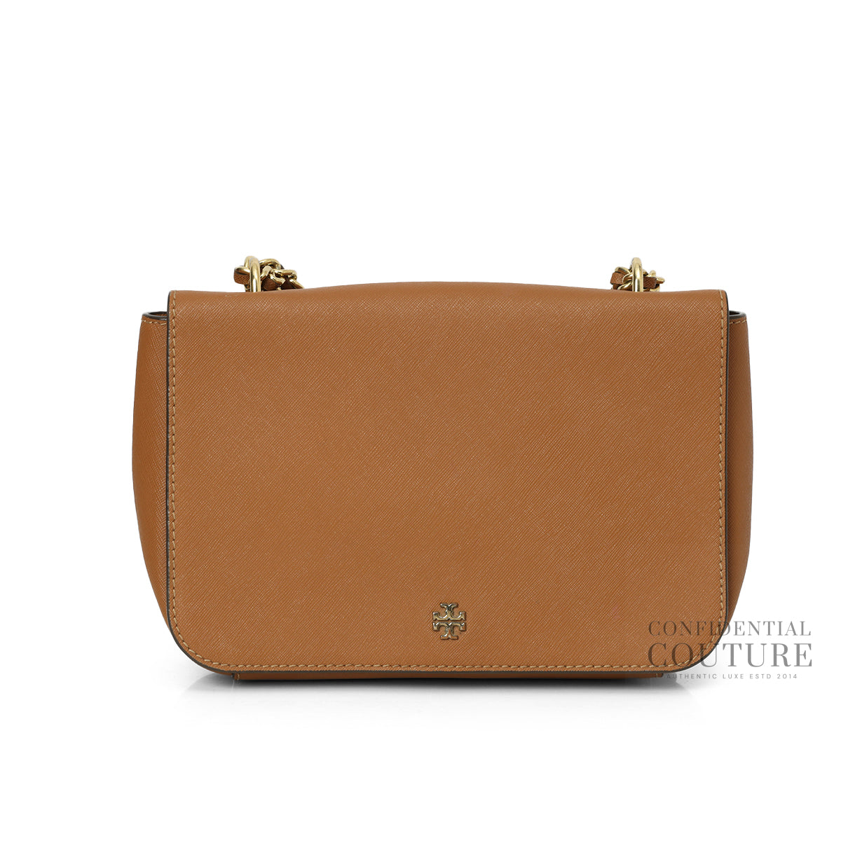 Brown Leather Mini Robinson Chain Tan Shoulder Bag