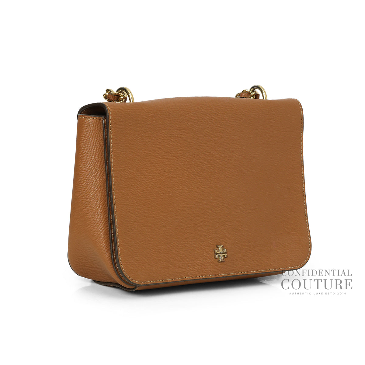 Brown Leather Mini Robinson Chain Tan Shoulder Bag