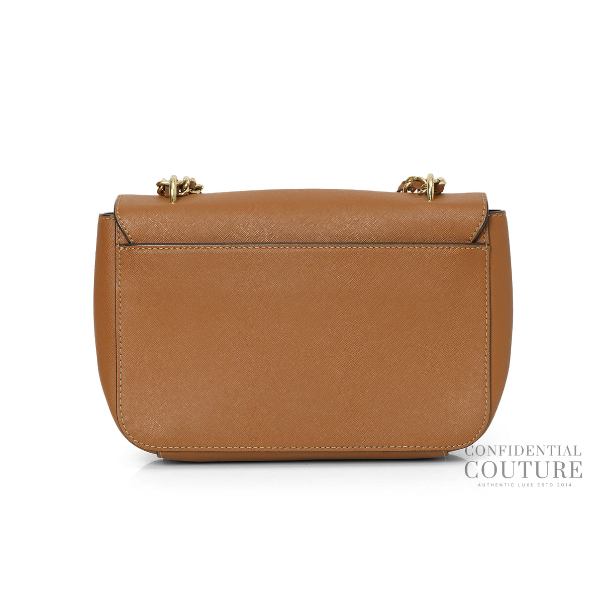 Brown Leather Mini Robinson Chain Tan Shoulder Bag