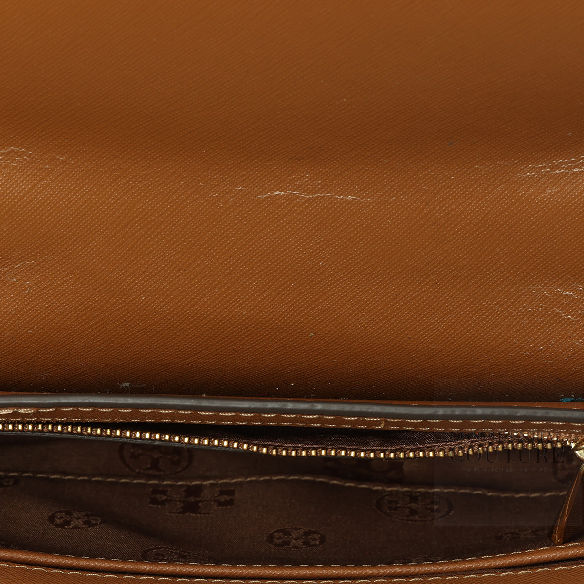 Brown Leather Mini Robinson Chain Tan Shoulder Bag