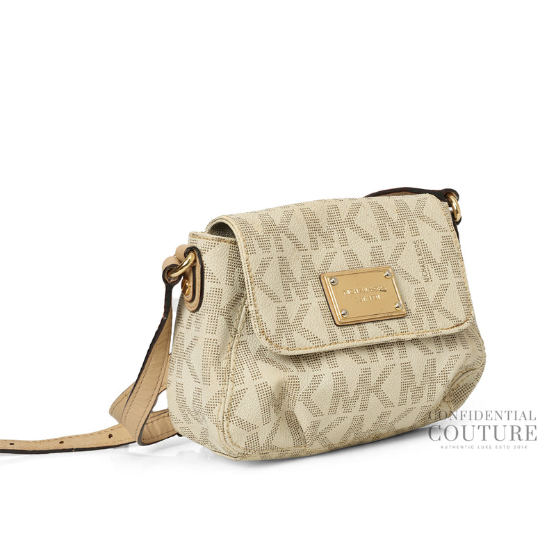 Pre-loved Michael Kors Lydia Small Signature Logo Crossbody Bag