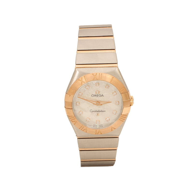Omega Constellation MOP Dial with Diamonds 28mm