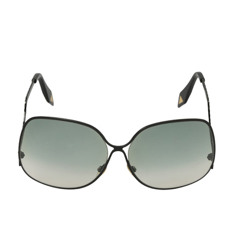 Beckham 0021 Black Metal Frame Sunglasses Oversized