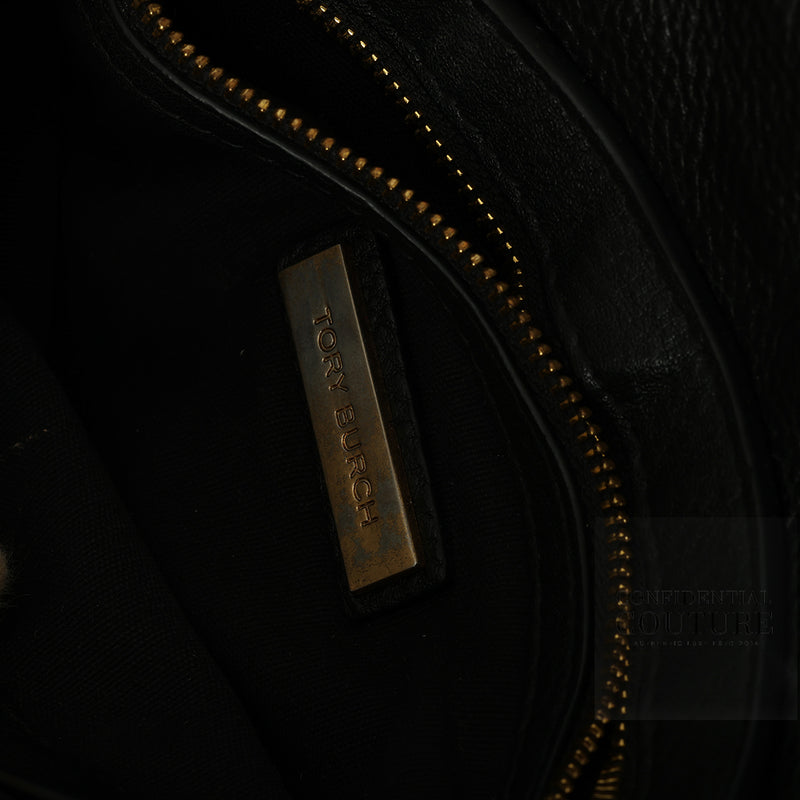 Women pre loved Tory Burch Robinson Black Chain Wallet