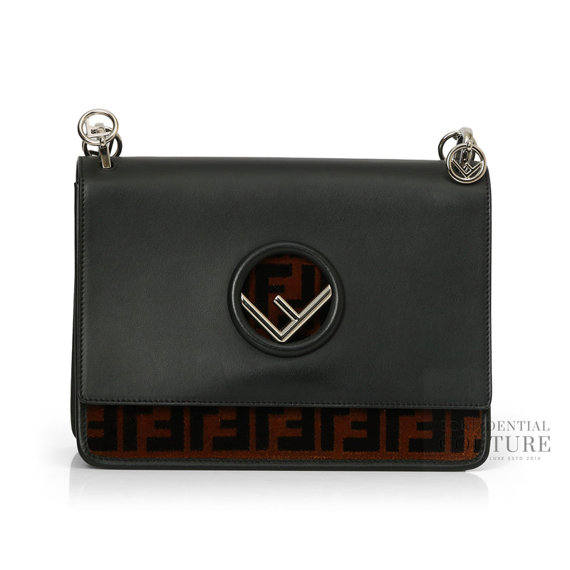 Forever Fendi Kan I Black and Tan Regular Bag