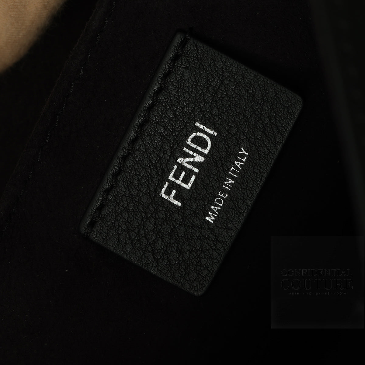 Forever Fendi Kan I Black and Tan Regular Bag