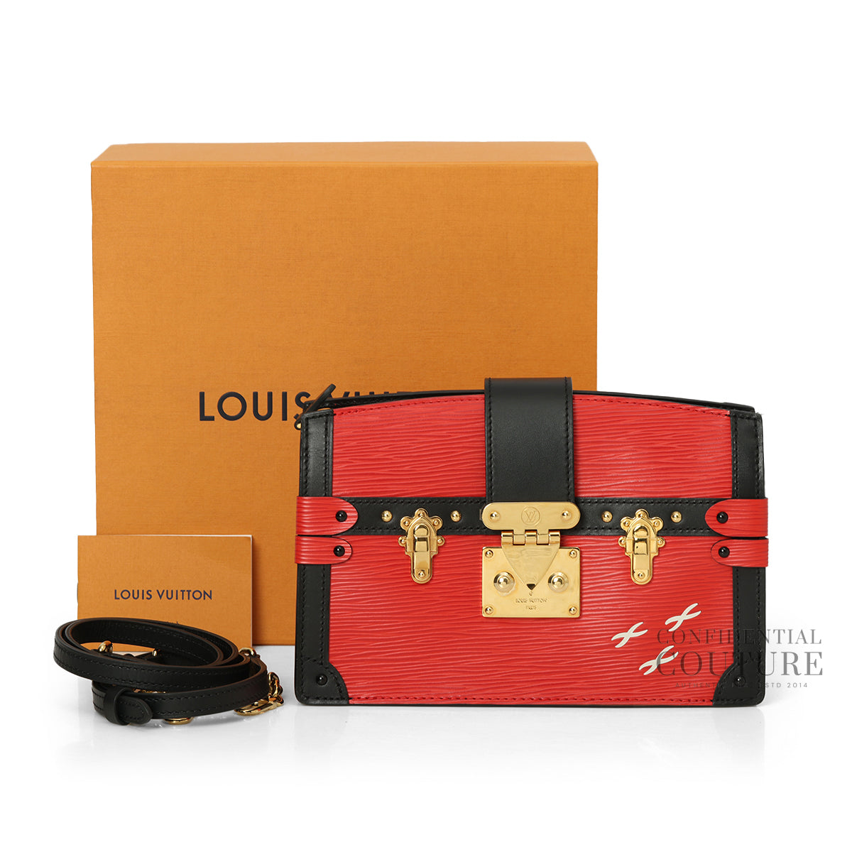 Epi Red & Black Trunk Clutch