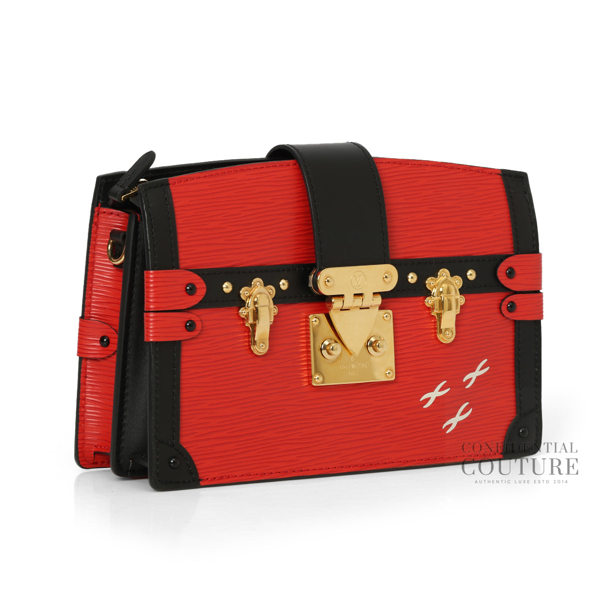 Epi Red & Black Trunk Clutch