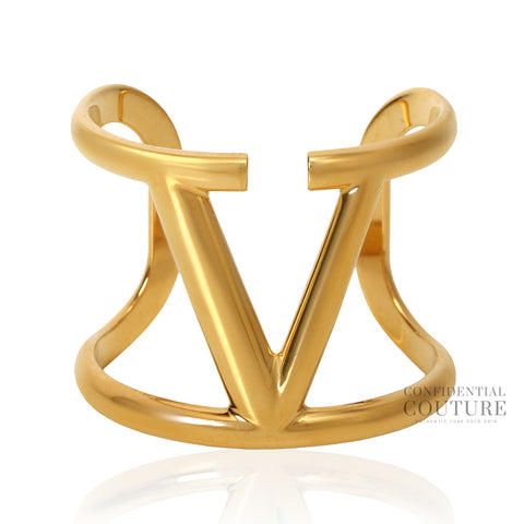 Garavani Gold VLogo Signature Cuff Bracelet
