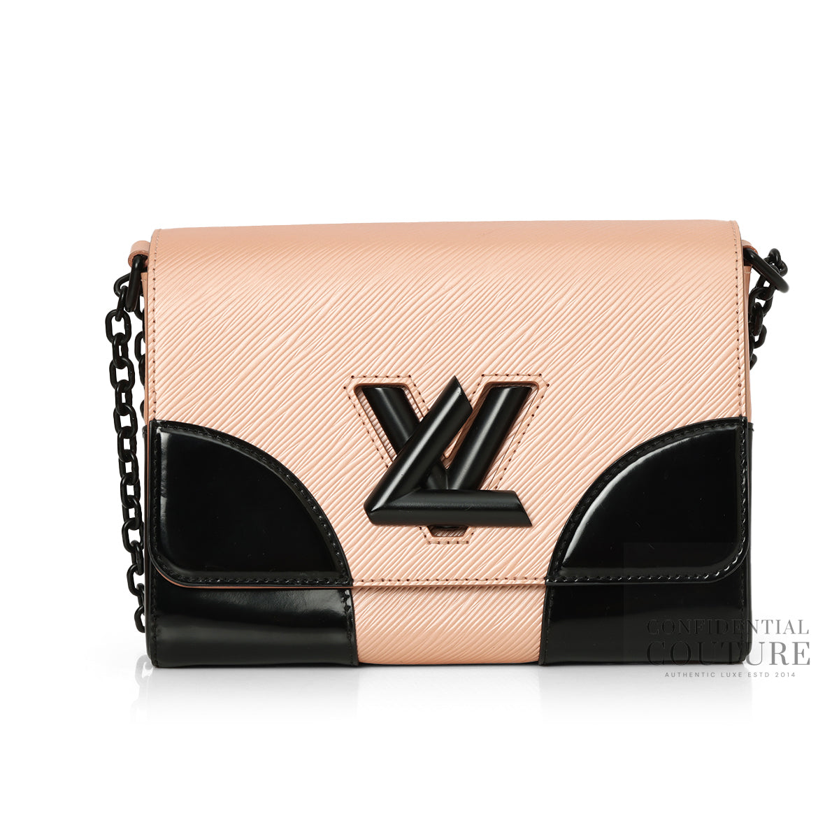 Rose Nacre Epi Leather Twist MM Bag