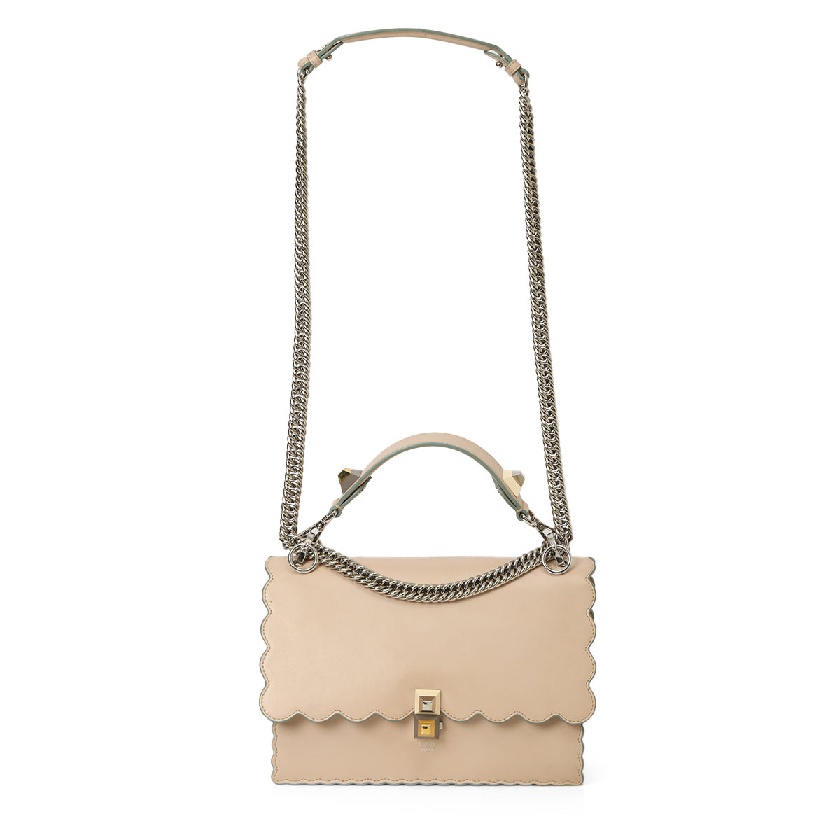 Shop Pre-Owned Authentic Fendi Medium Scalloped Kan I Bag