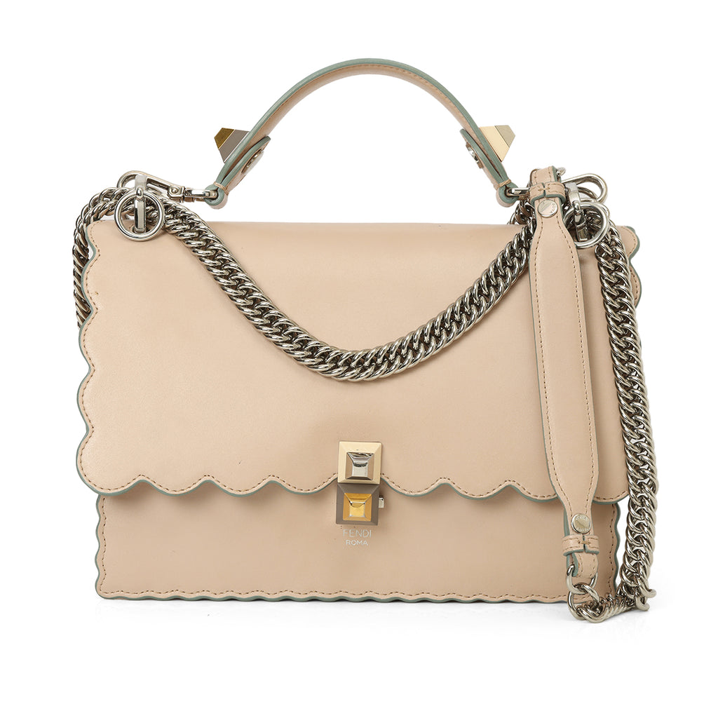 Shop Pre-Owned Authentic Fendi Medium Scalloped Kan I Bag