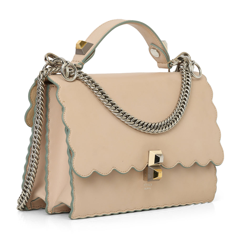 FENDI Kan I スネークスキン チェーンショルダーバッグ フェンディの 