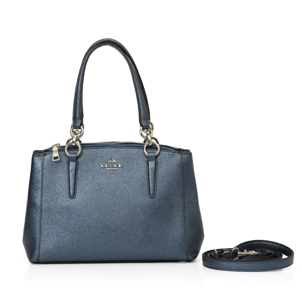 Mini Sage Carryall Bag Metallic Blue – Confidential Couture