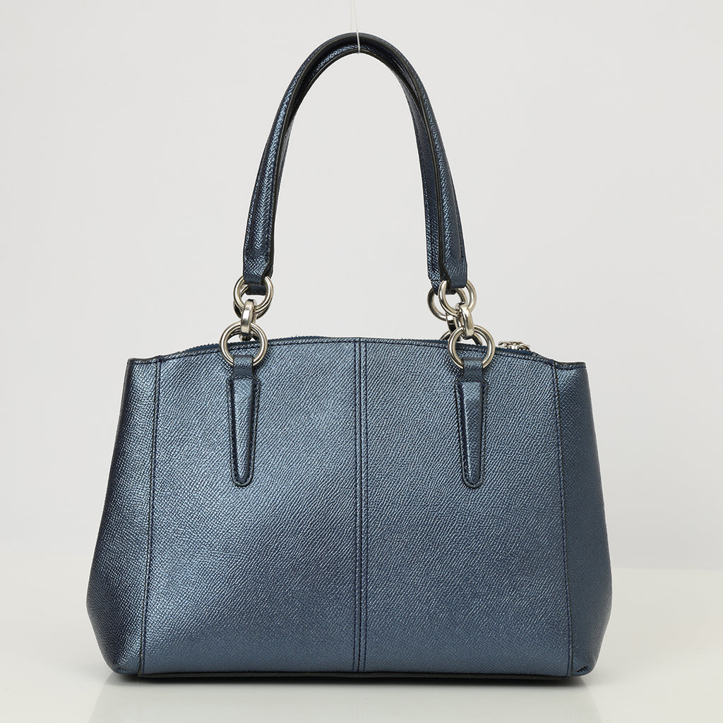 Mini Sage Carryall Bag Metallic Blue – Confidential Couture