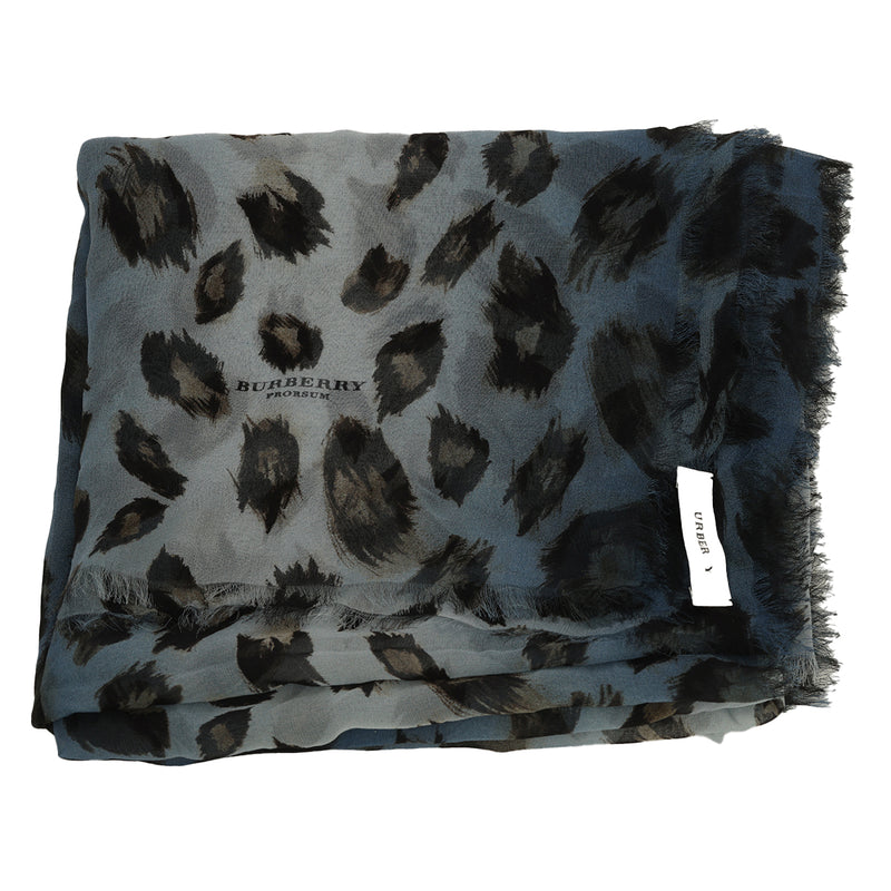 Clue Animal Print Chiffon Scarf One Size