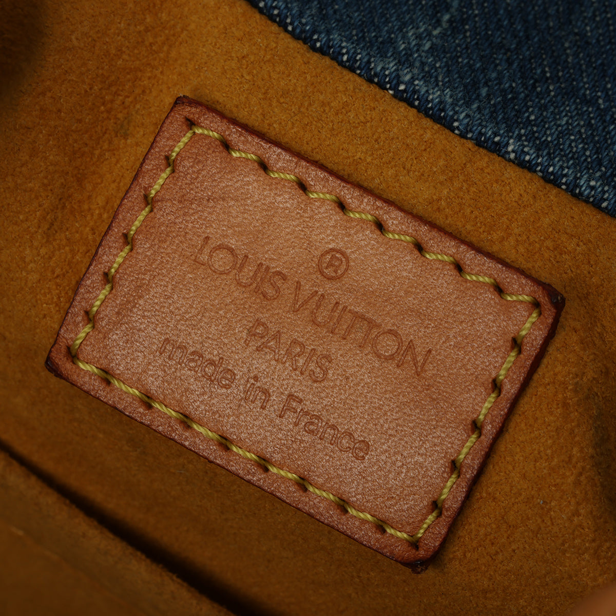 Monogram Denim Pleaty Bag One Size