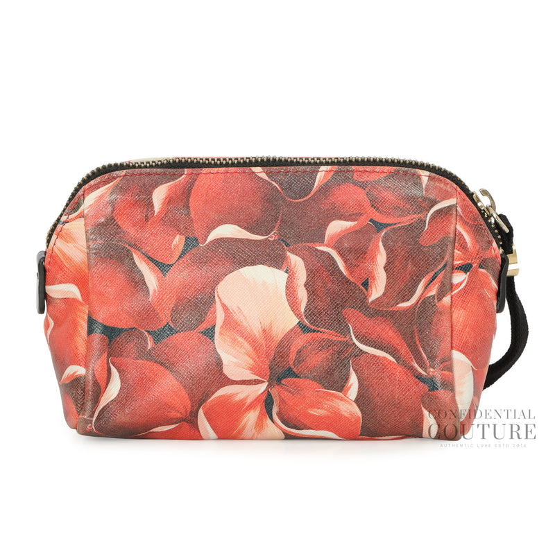 Floral Print Cosmetic Pouch