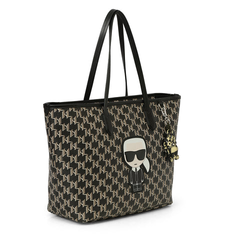 Women's Black K/ikonik 2.0 Monogram Tote Bag One Size
